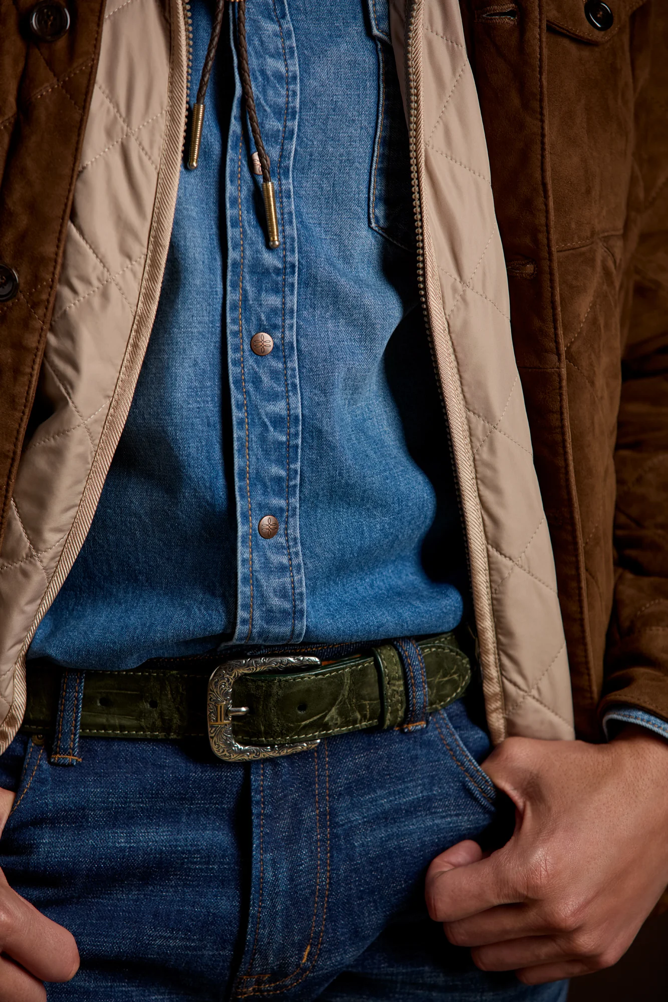 Big Ole Al Belt :: Olive