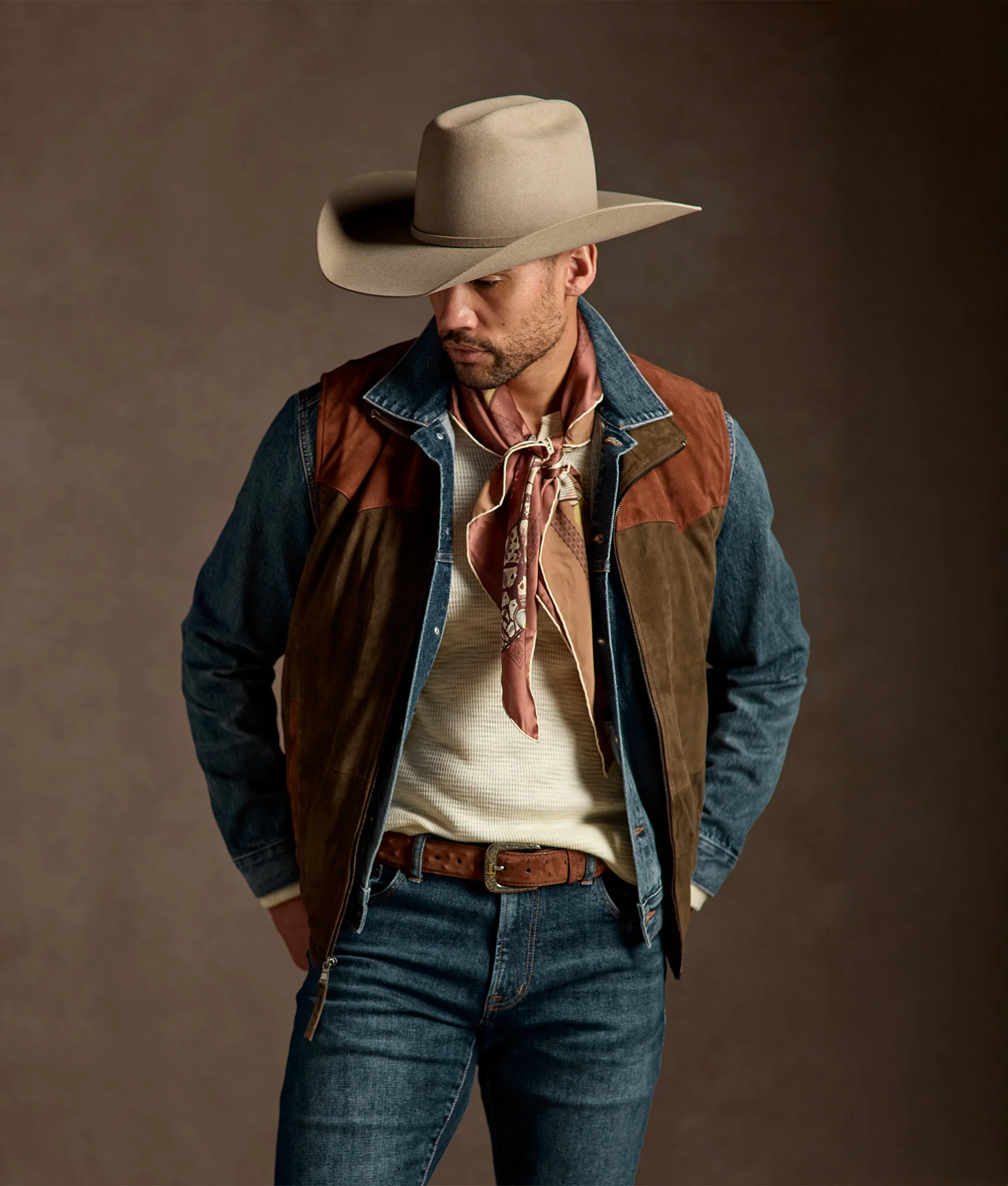 Straight Shooter Belt :: Tobacco