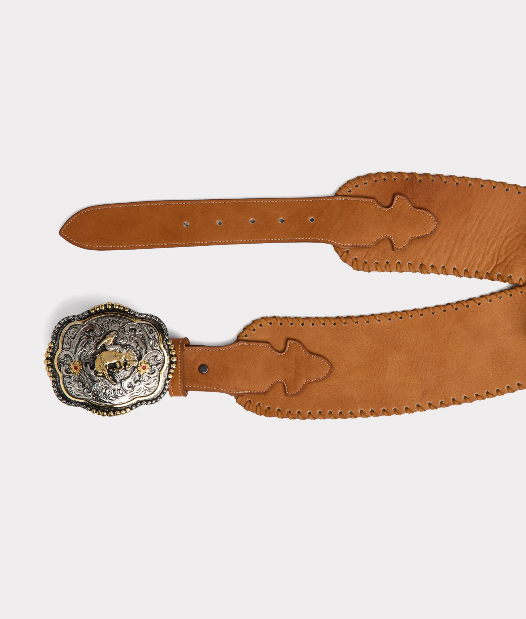 Trophy Buckle Belt :: Light Tan