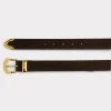 Italian 3 Piece Belt :: Chocolate