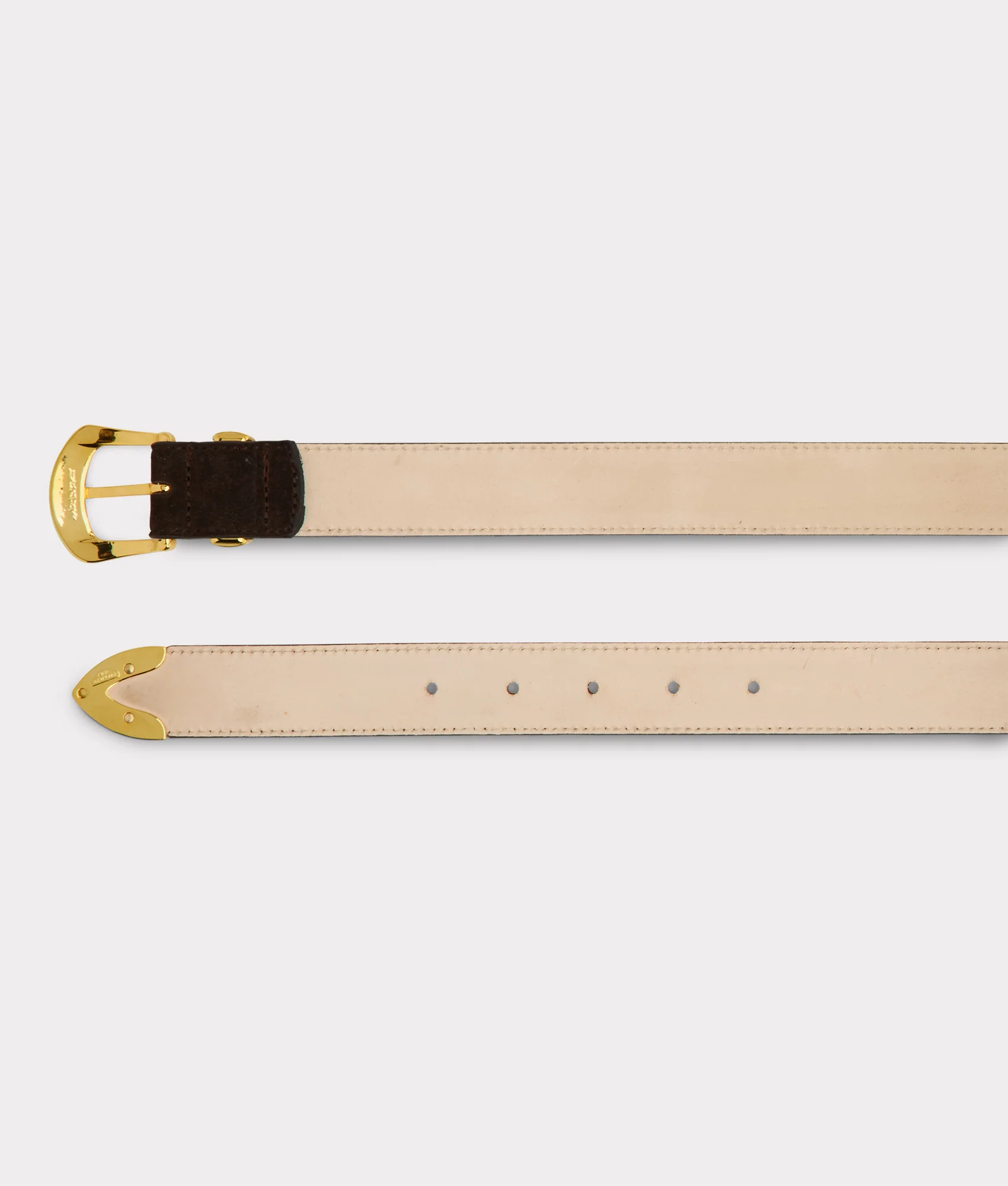 Italian 3 Piece Belt :: Chocolate