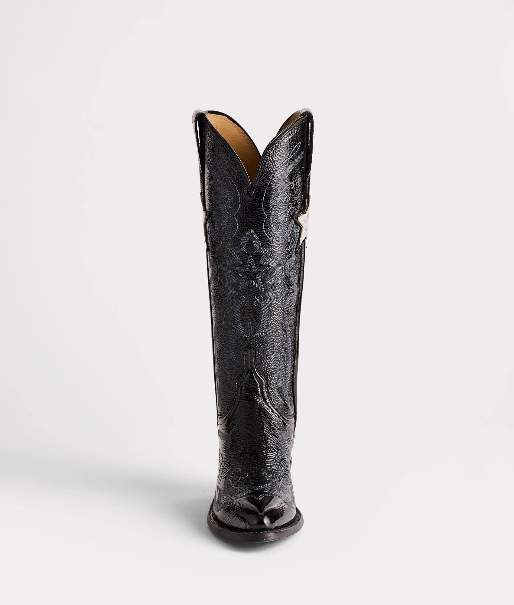 Gina :: Crinkle Patent Black