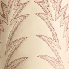Priscilla :: Glitz Cream W/ Maroon Stitching