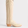 Priscilla :: Glitz Cream W/ Burnt Orange Stitching