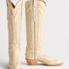 Priscilla :: Glitz Cream W/ Burnt Orange Stitching