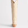 Priscilla :: Glitz Cream W/ Burnt Orange Stitching