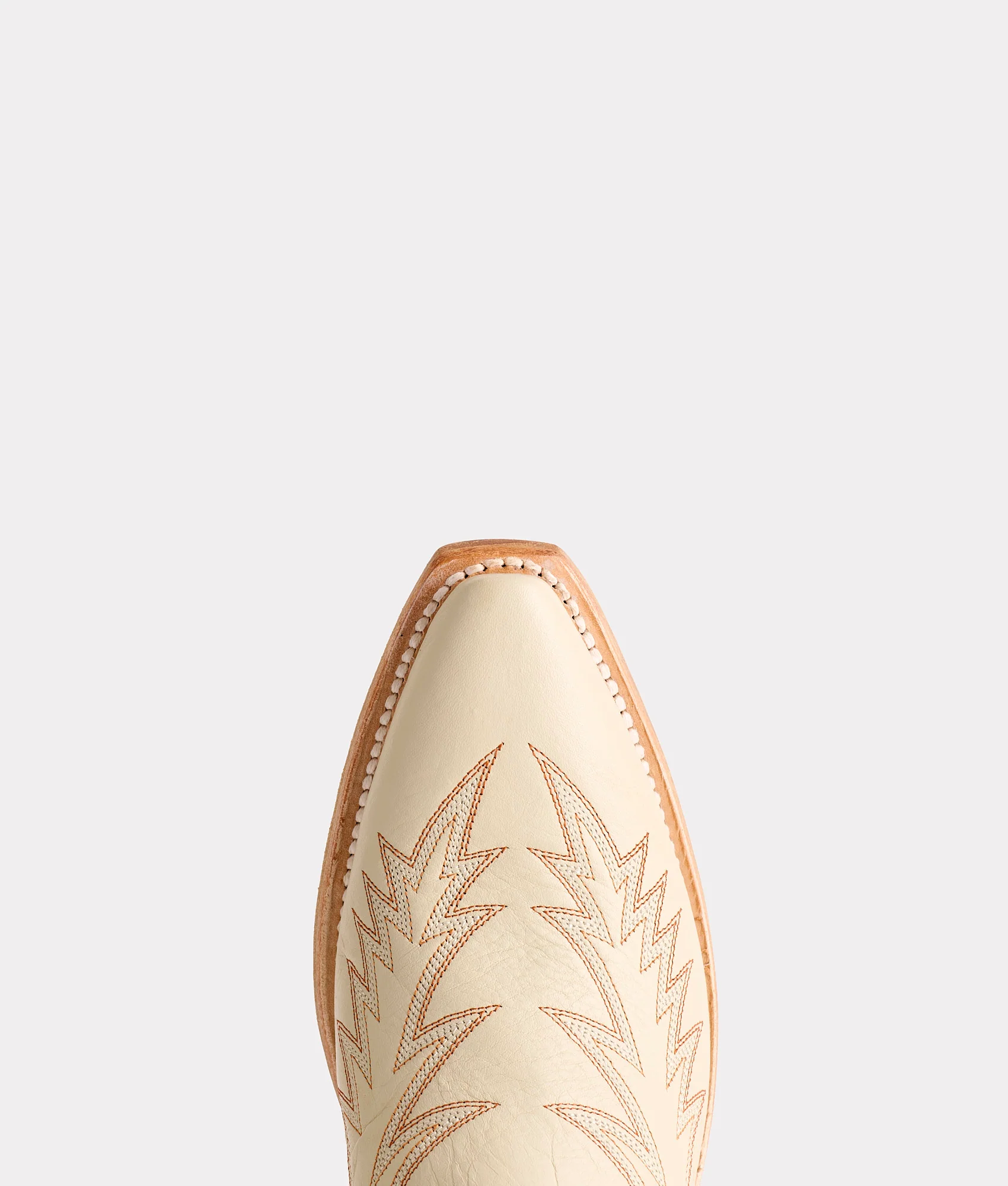 Priscilla :: Glitz Cream W/ Burnt Orange Stitching