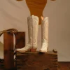 Priscilla :: Glitz Cream W/ Burnt Orange Stitching