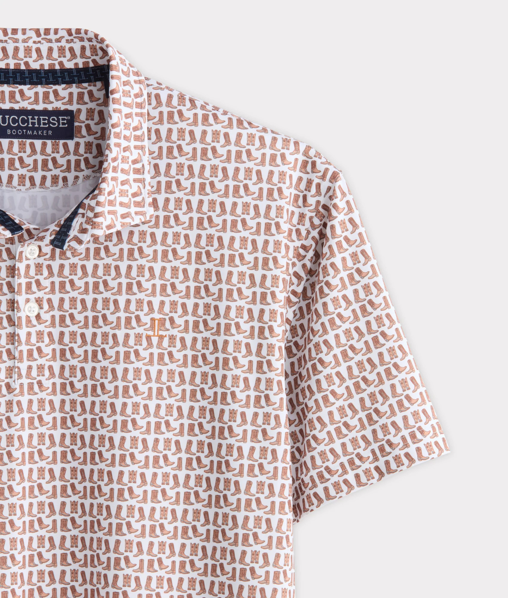 Lucchese Golf Polo :: Barnwood