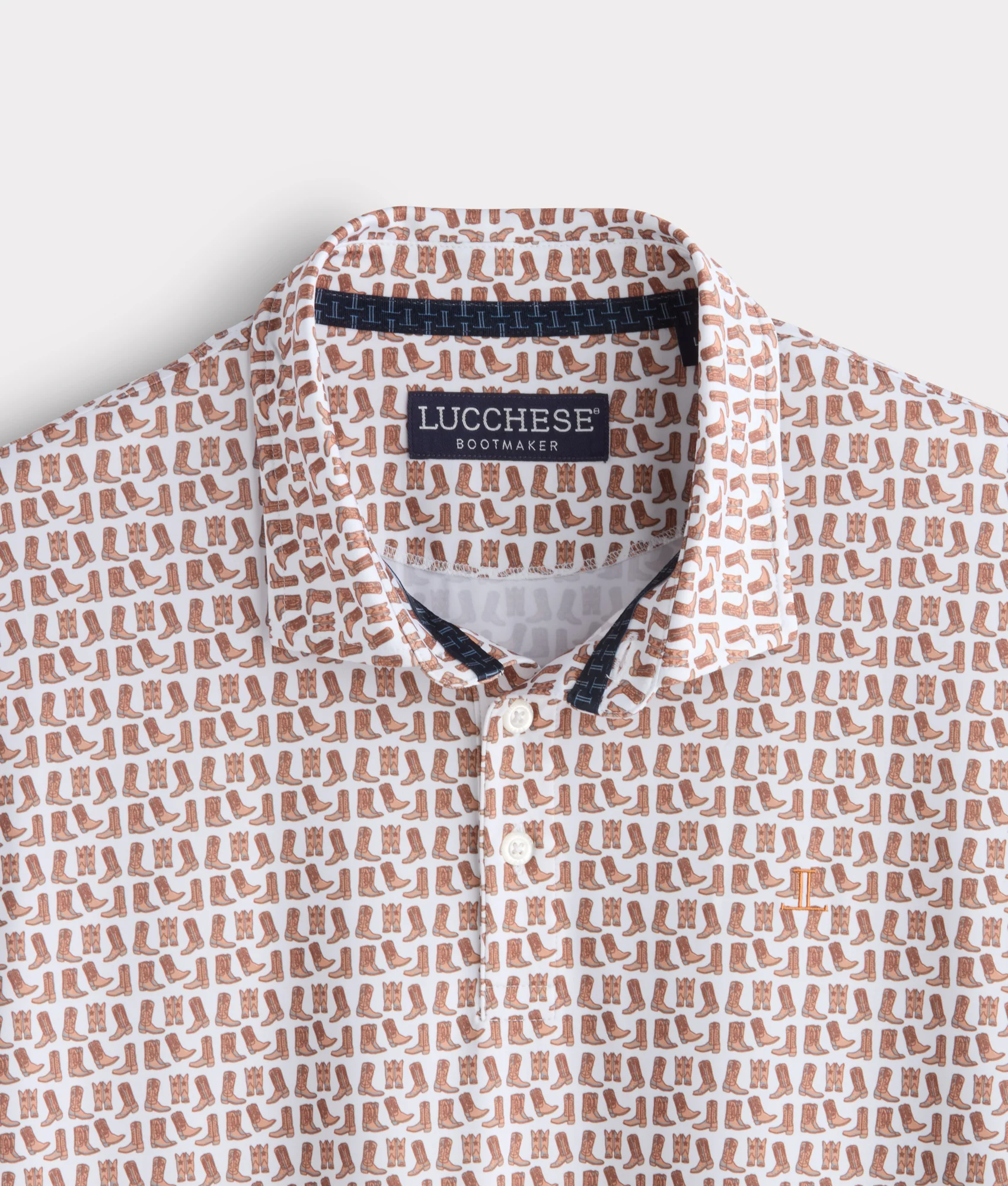 Lucchese Golf Polo :: Barnwood