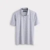 Lucchese Golf Polo :: Brown And Blue Floral