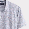 Lucchese Golf Polo :: Brown And Blue Floral