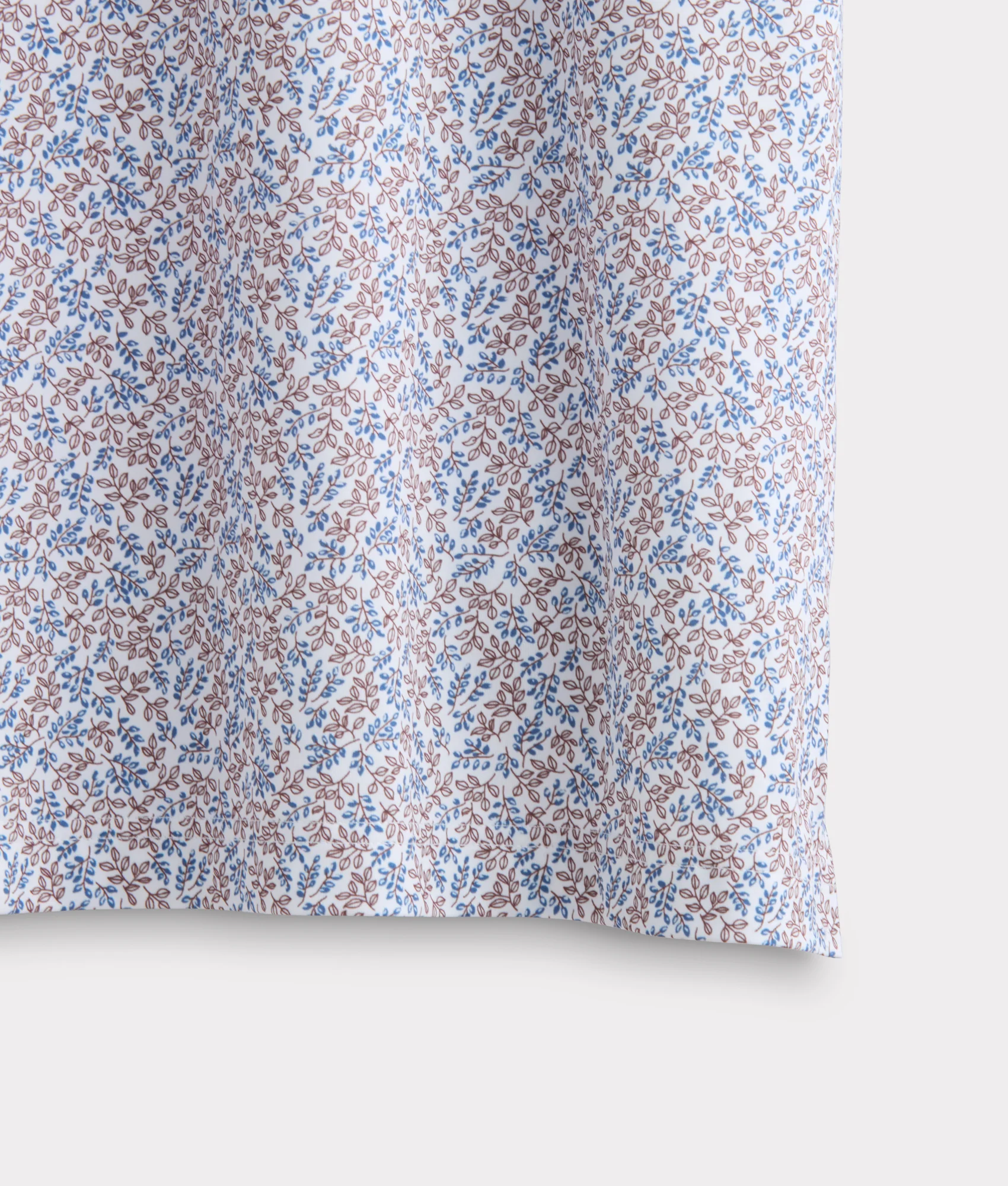 Lucchese Golf Polo :: Brown And Blue Floral