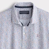 Lucchese Golf Polo :: Brown And Blue Floral