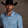 Lucchese Golf Polo :: Turquoise