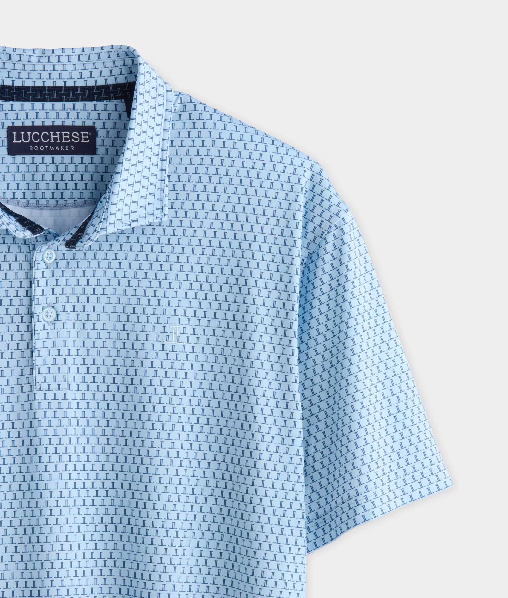 Lucchese Golf Polo :: Turquoise