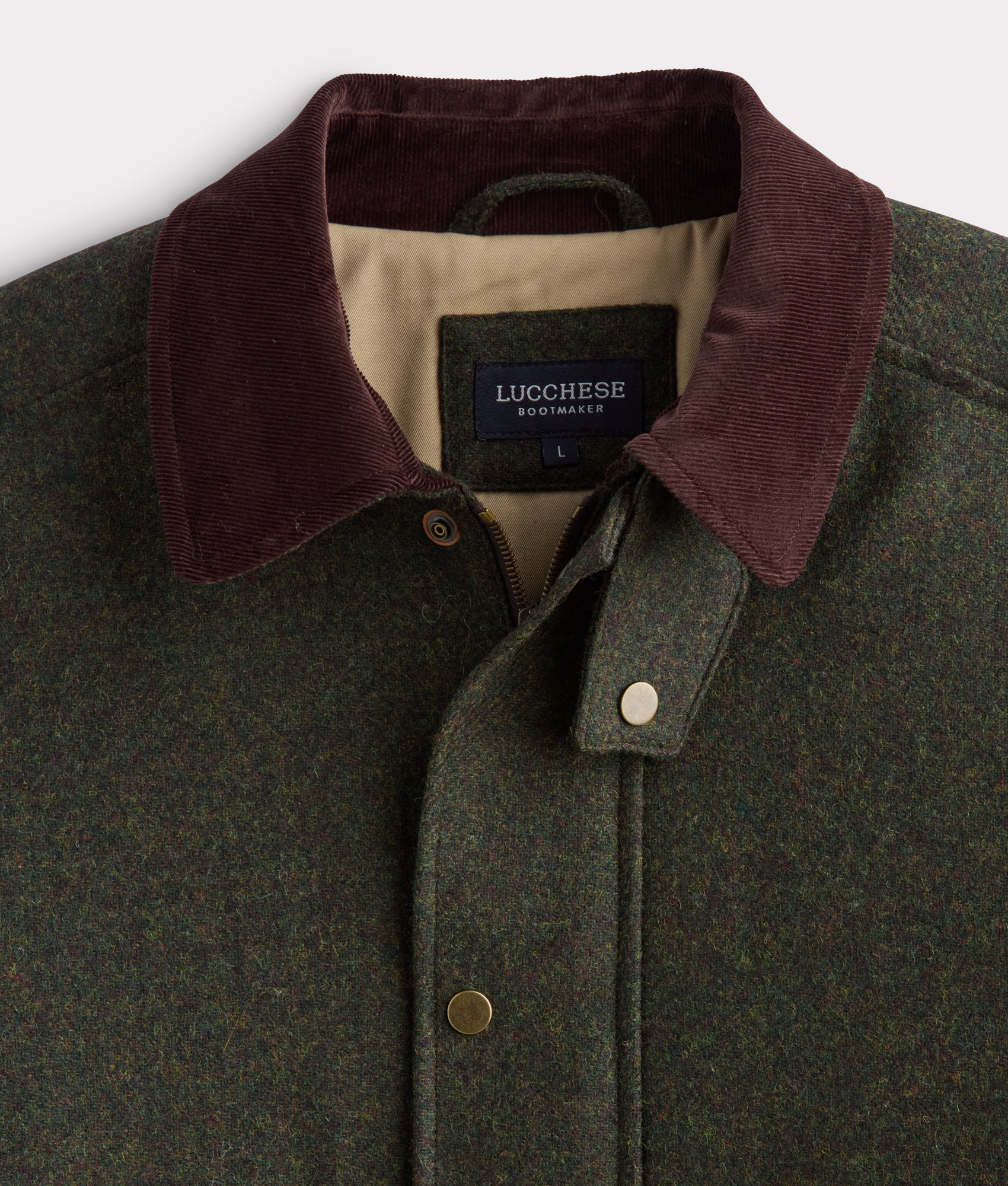 Charles Shetland Wool Jacket :: Forest Green