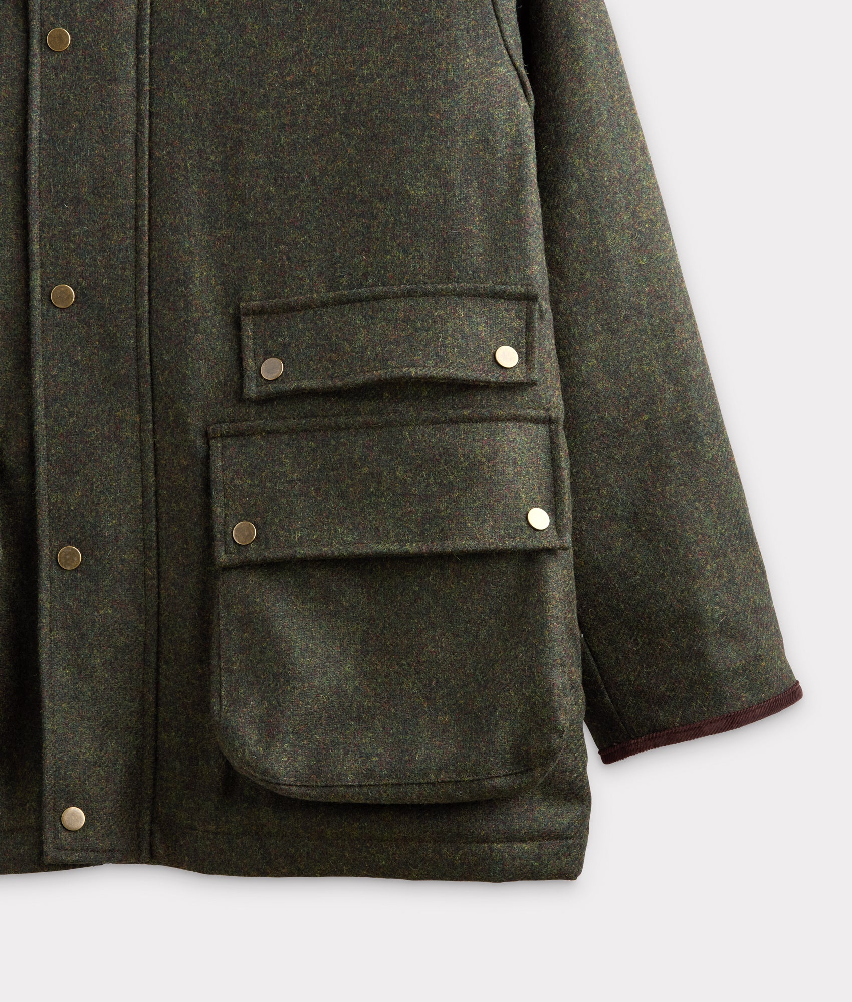 Charles Shetland Wool Jacket :: Forest Green