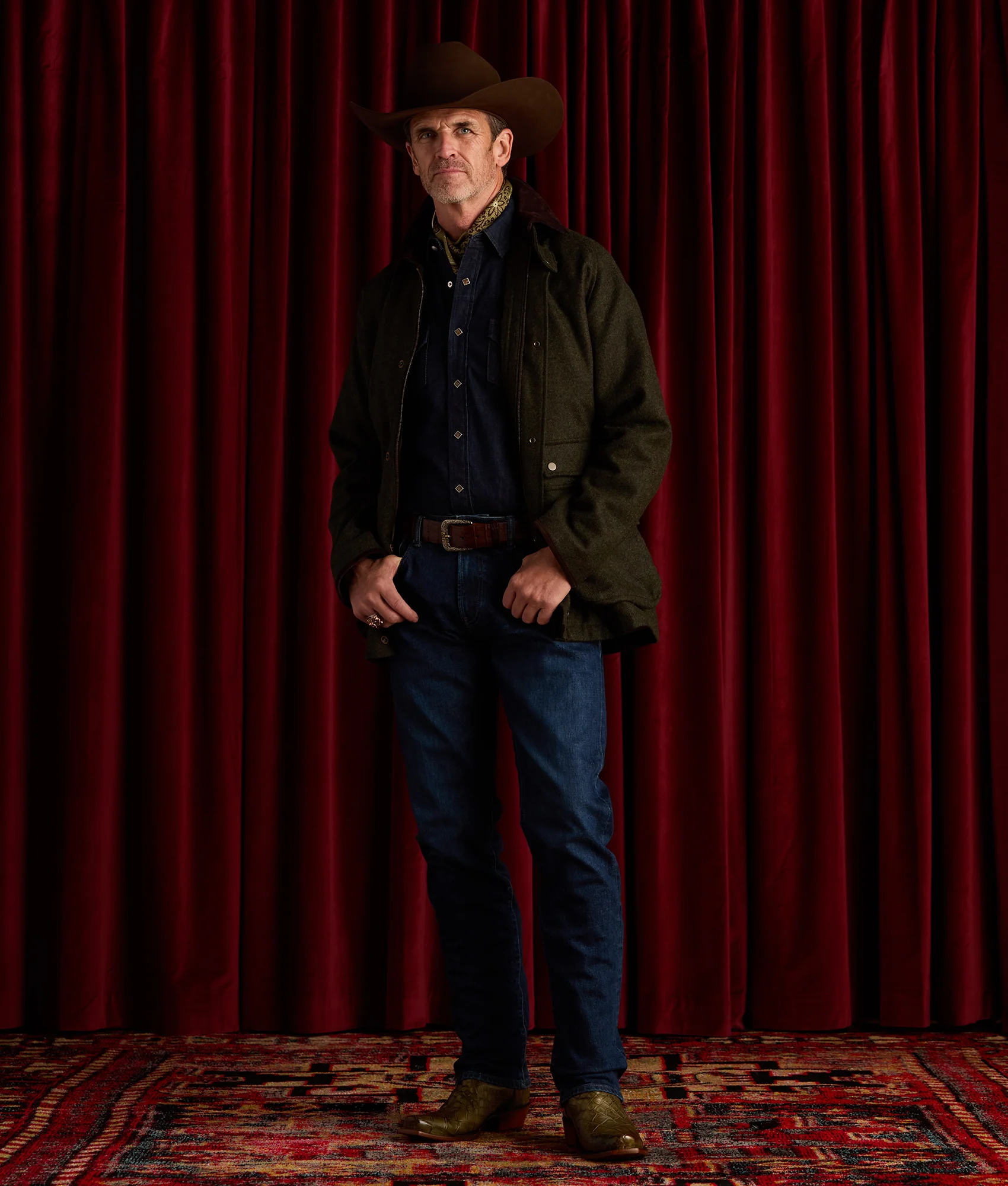 Charles Shetland Wool Jacket :: Forest Green