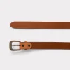 Men's Tooled Belt :: Cognac