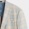 Lucchese Sport Coat :: Blue And Tan Plaid