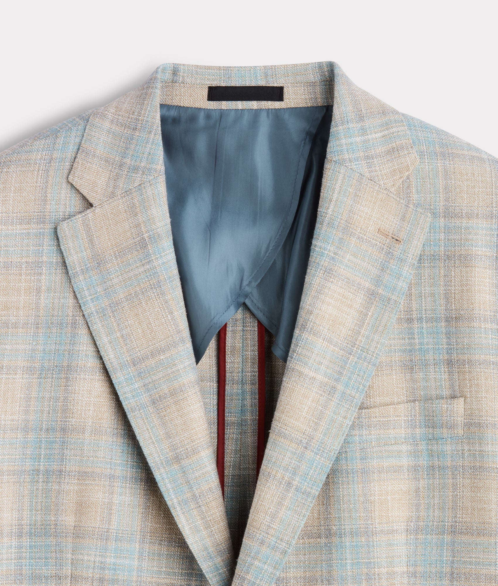 Lucchese Sport Coat :: Blue And Tan Plaid