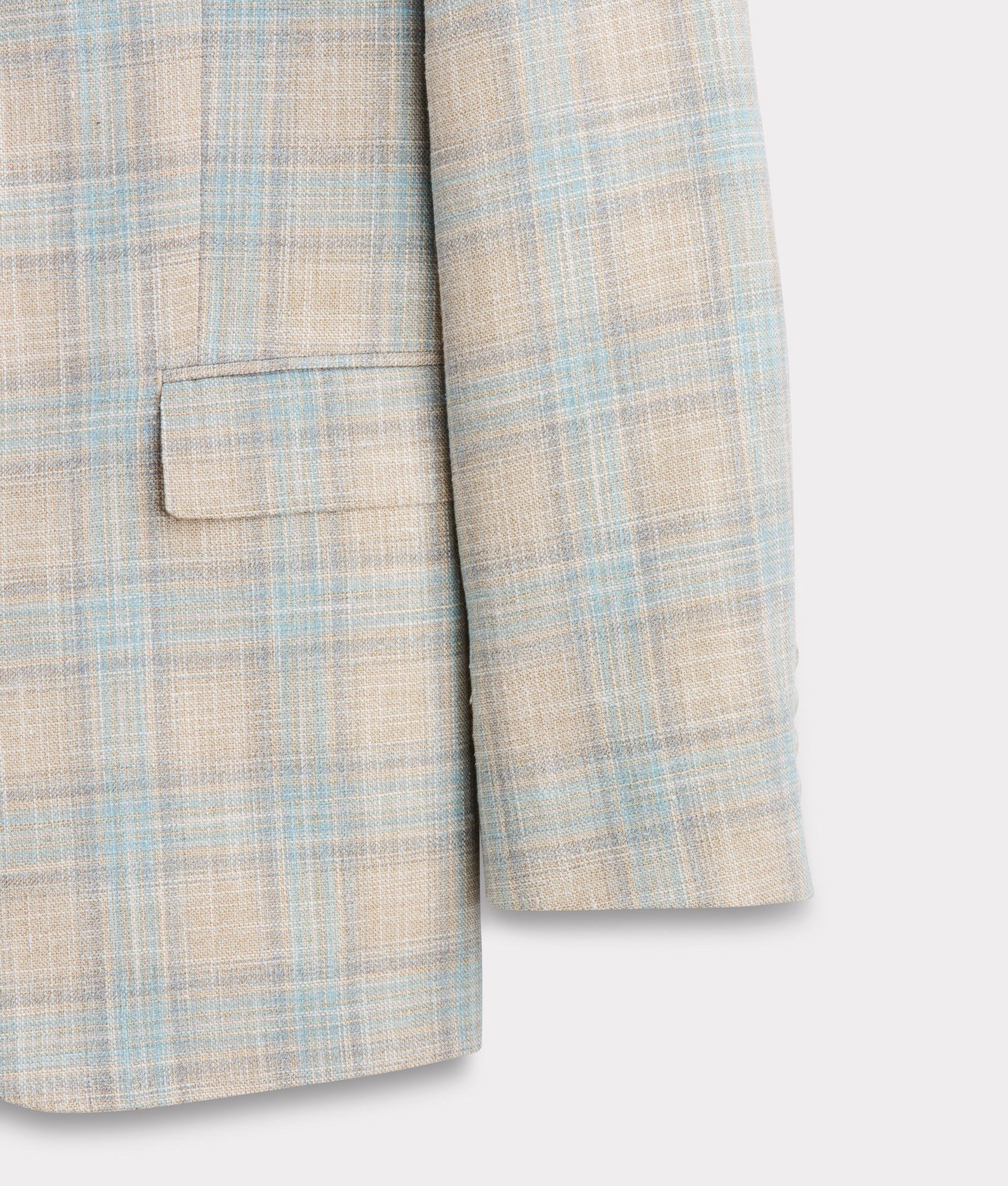 Lucchese Sport Coat :: Blue And Tan Plaid