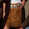 Annabelle Fringe Skirt :: Cinnamon