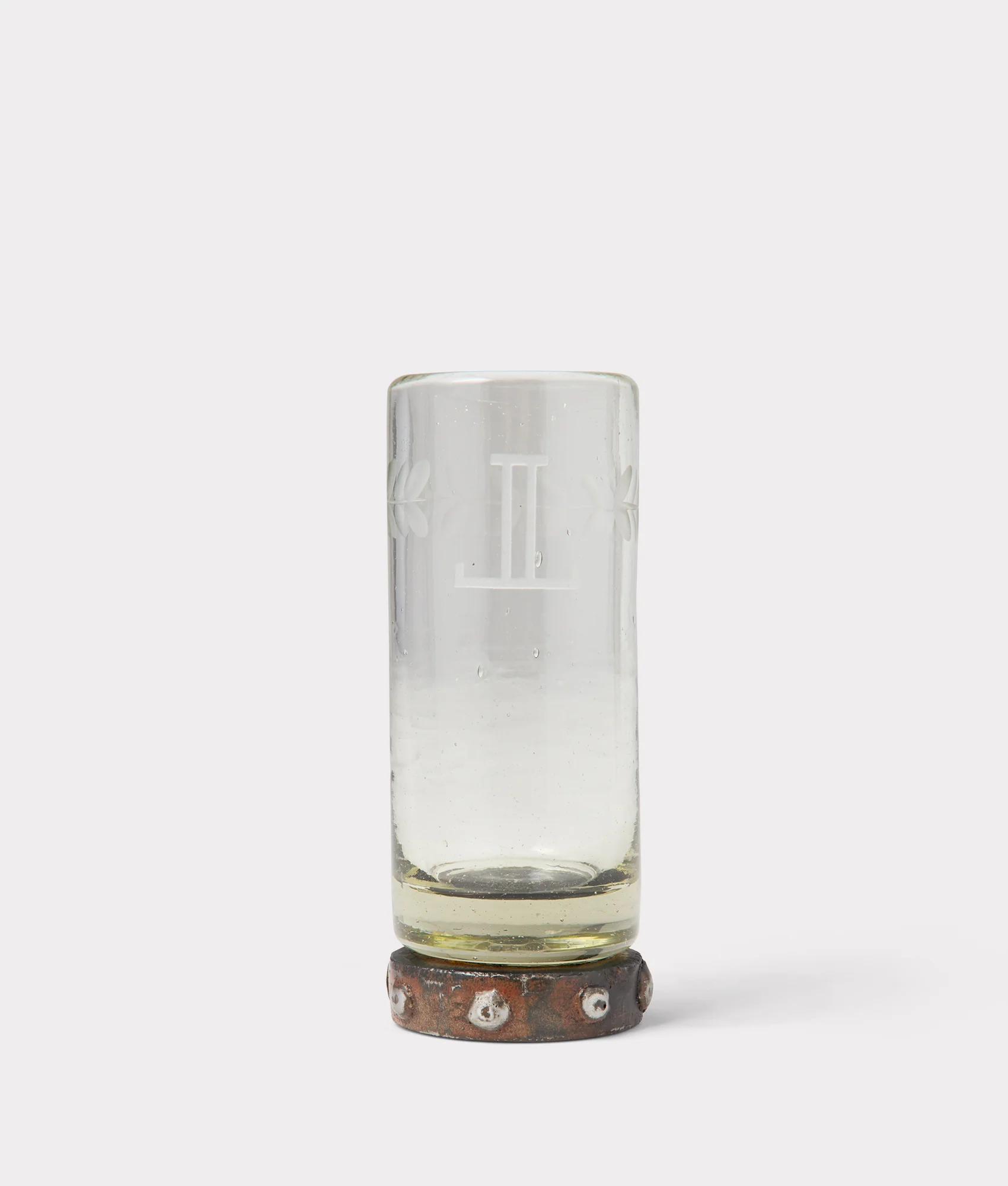 Mirrored L Triple Zackshot Glass :: Iron