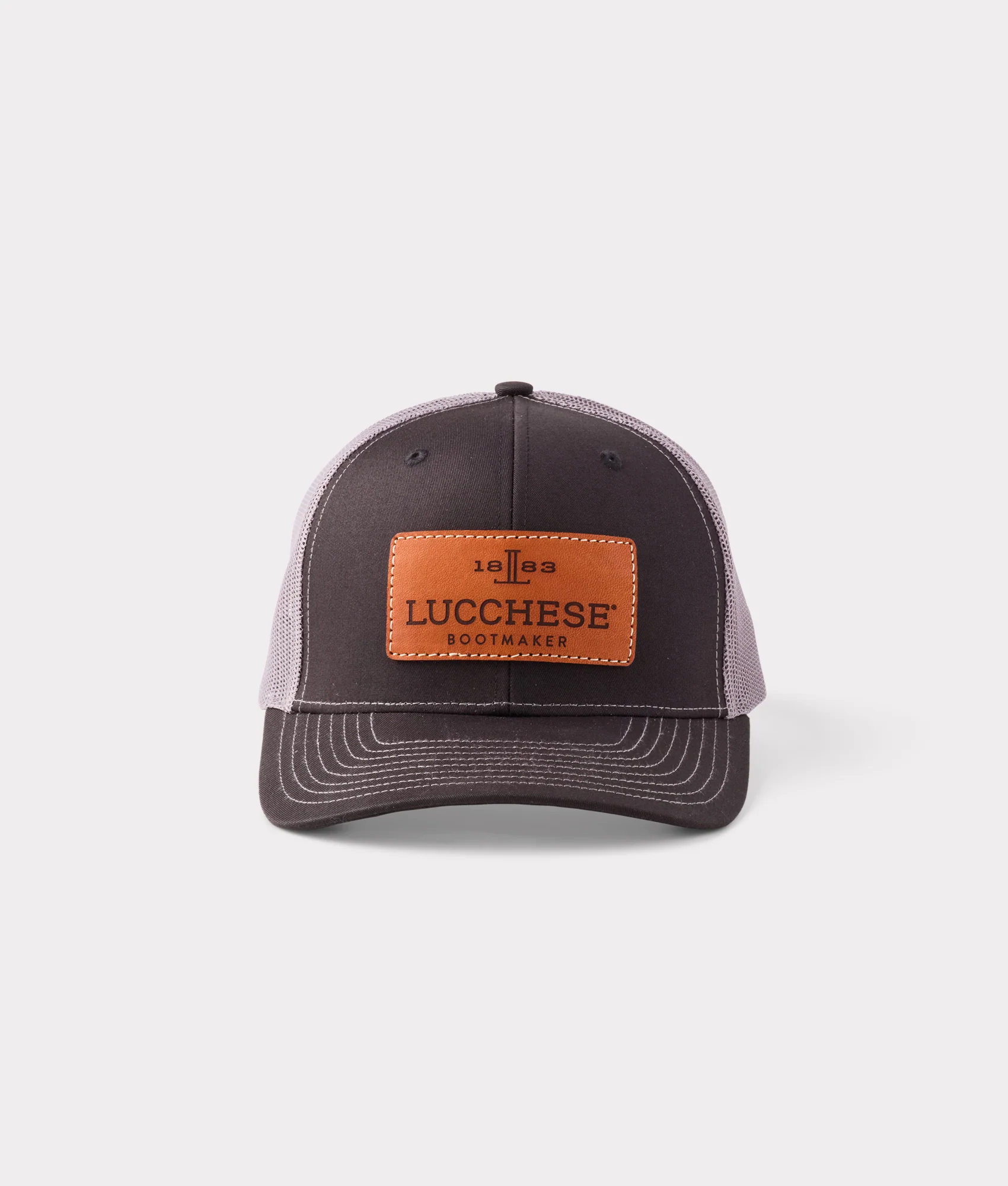 7450-leather-patch-cap-black-charcoal-1.webp Leather Patch Cap :: Black + Charcoal