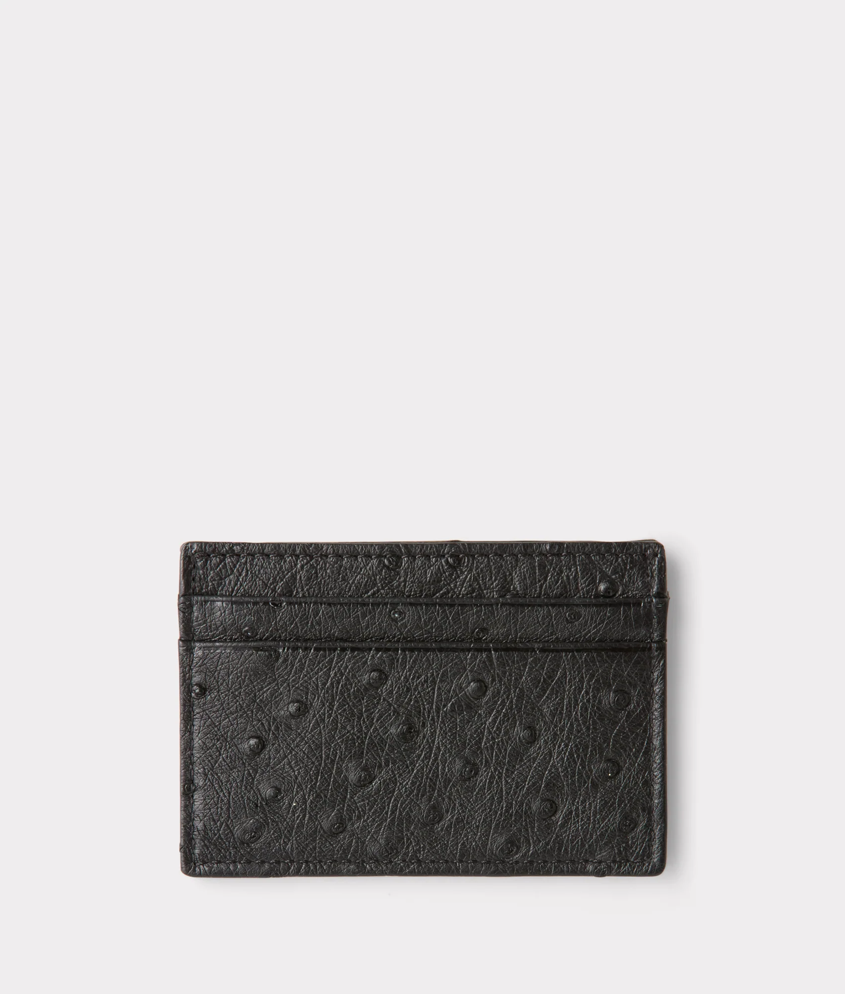 Credit Card Case – Ostrich :: Black
