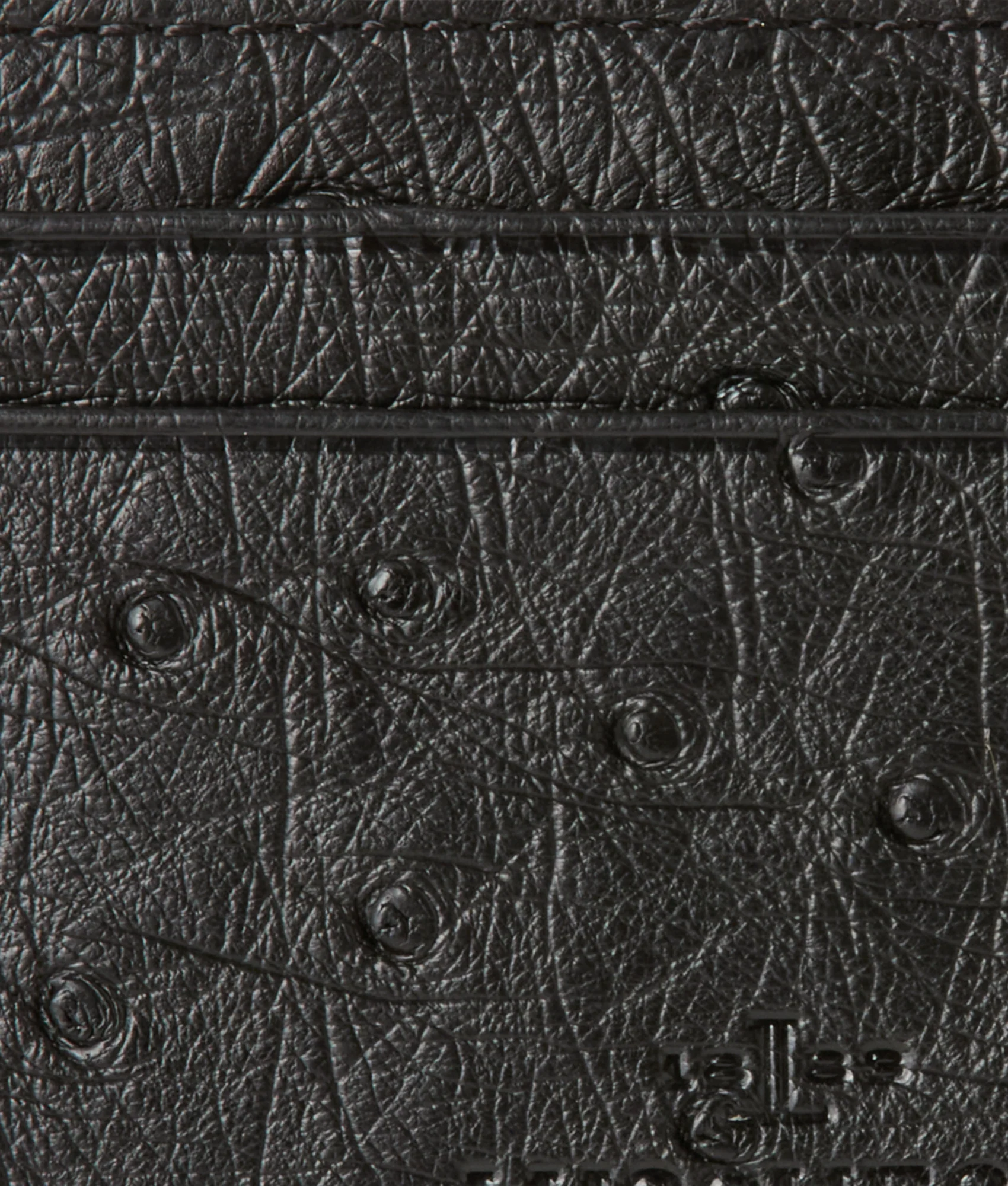 Credit Card Case – Ostrich :: Black