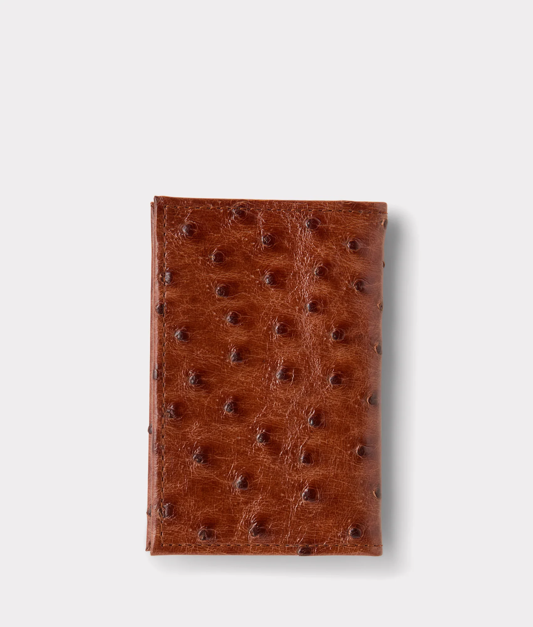 Bifold Wallet – Ostrich :: Cognac
