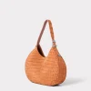 Large Heidi Exotic Hobo Bag :: Cognac