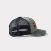 Leather Patch Cap :: Loden + Black