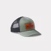 Leather Patch Cap :: Loden + Black