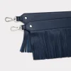 Fringe Handbag Strap :: Navy
