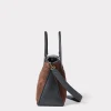 Large Roma Suede Tote :: Brown