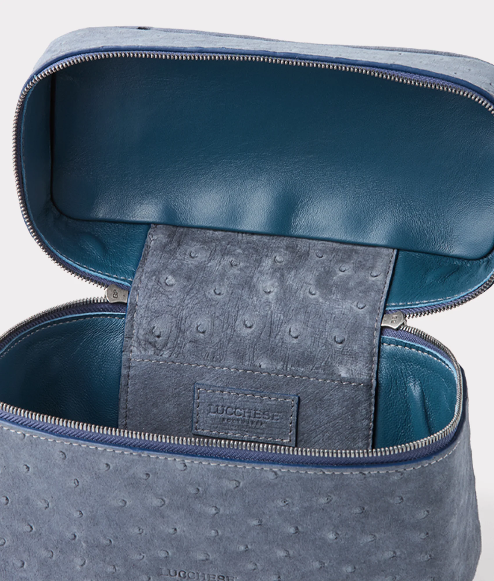 Lauren Exotic Vanity Tote :: Storm Blue