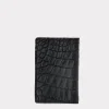 Bifold Wallet - American Alligator :: Black