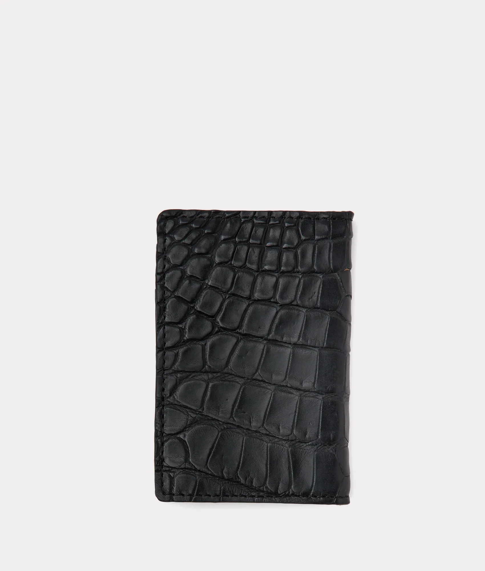 Bifold Wallet - American Alligator :: Black