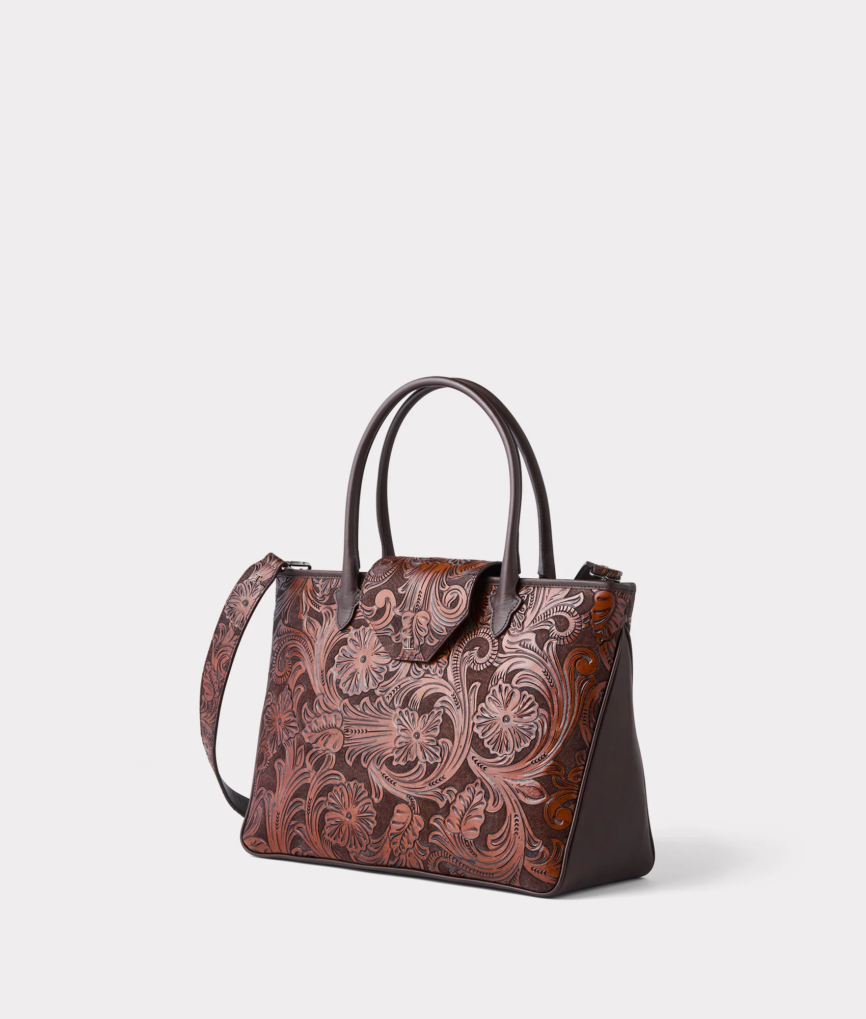 Intagliare Travel Tote :: Cognac