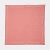 Mesa Grid Silk Scarf :: Coral