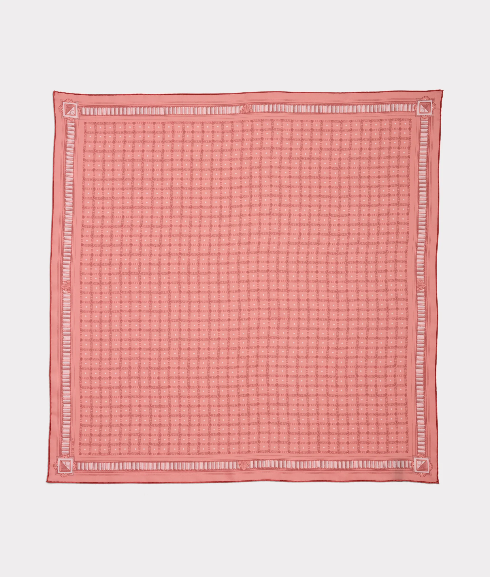 7949-mesa-grid-silk-scarf-coral-1.webp Mesa Grid Silk Scarf :: Coral