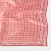 Mesa Grid Silk Scarf :: Coral