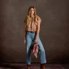 Mesa Grid Silk Scarf :: Coral