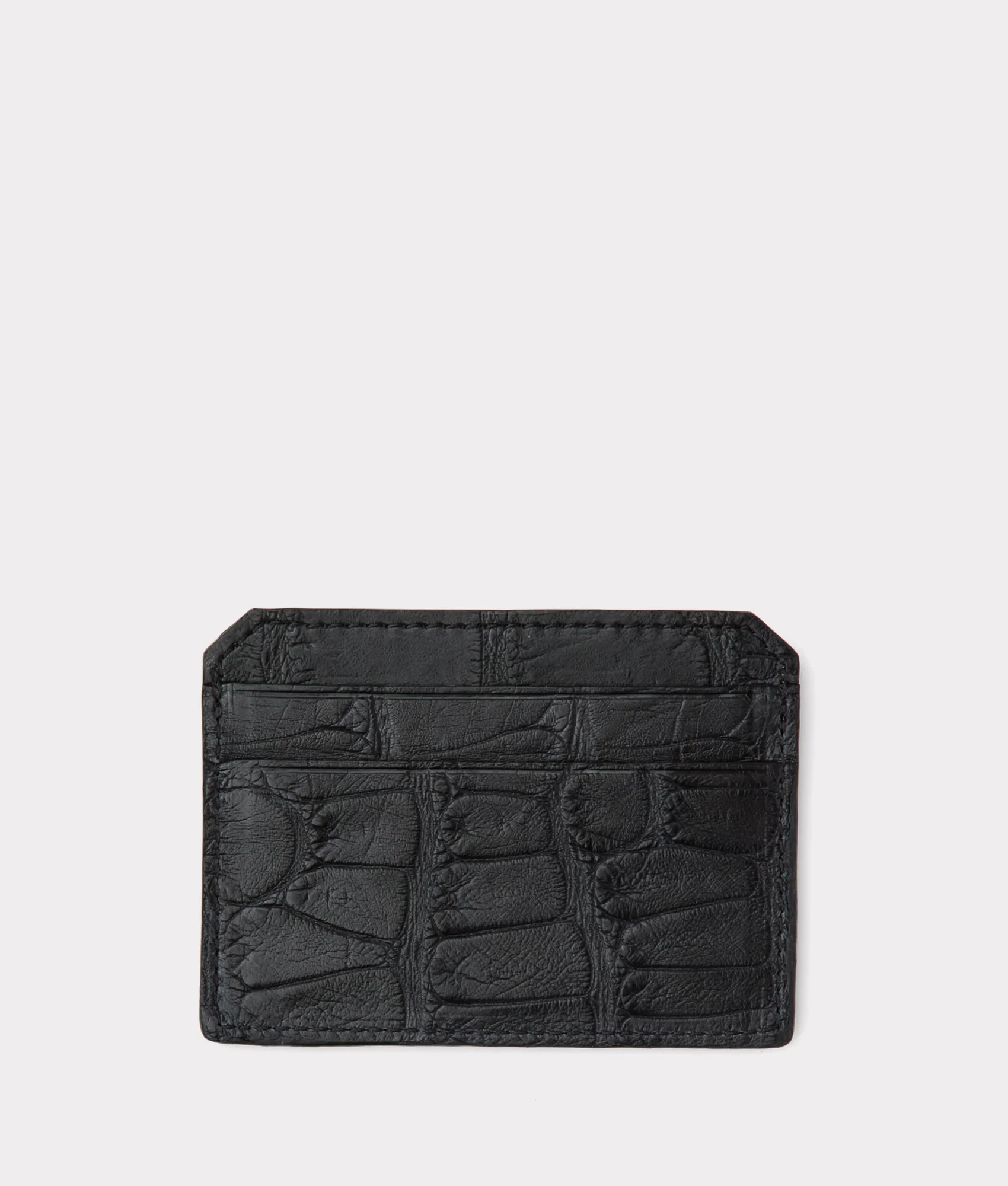 Card Case - American Alligator :: Black