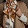 Scroll Silk Twilly :: Blush