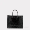 Large Alice Exotic Book Tote :: Black