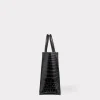 Large Alice Exotic Book Tote :: Black
